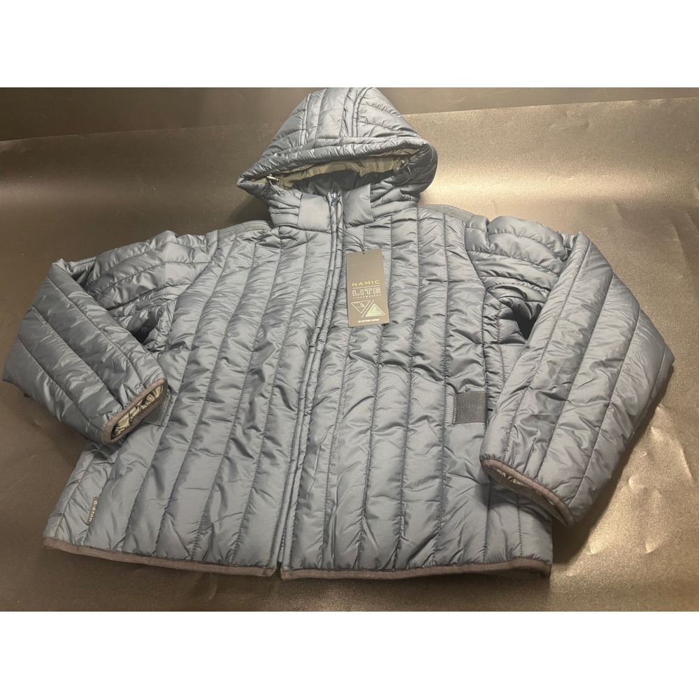 G Star RAW Meefic Vertical Quilted‎ Jacket Hooded Women's Medium Salute Blue